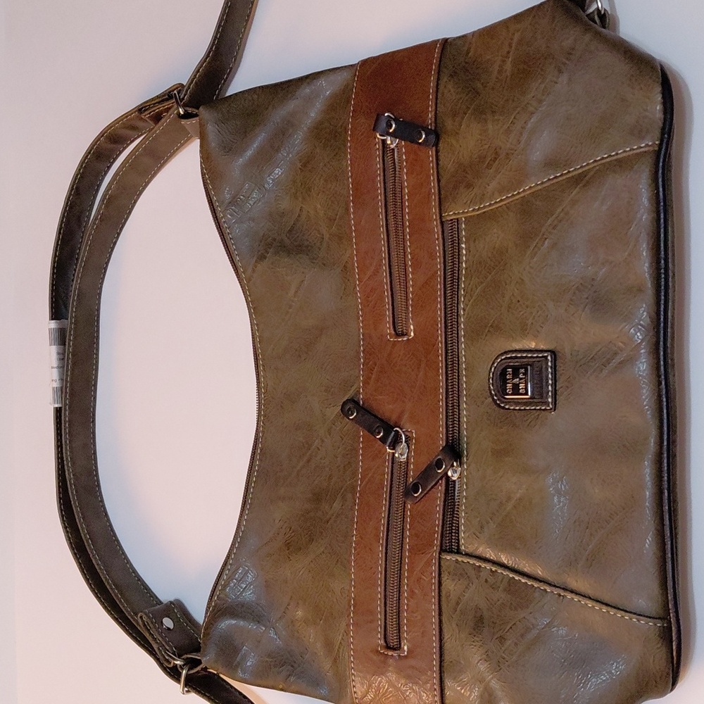 CHARM & SHAPE Women's  Medium  Brown Leather Shoulder Bag - OS
